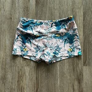 Wodbottom 2.5" Shorties Light Pink Floral Print Size Small